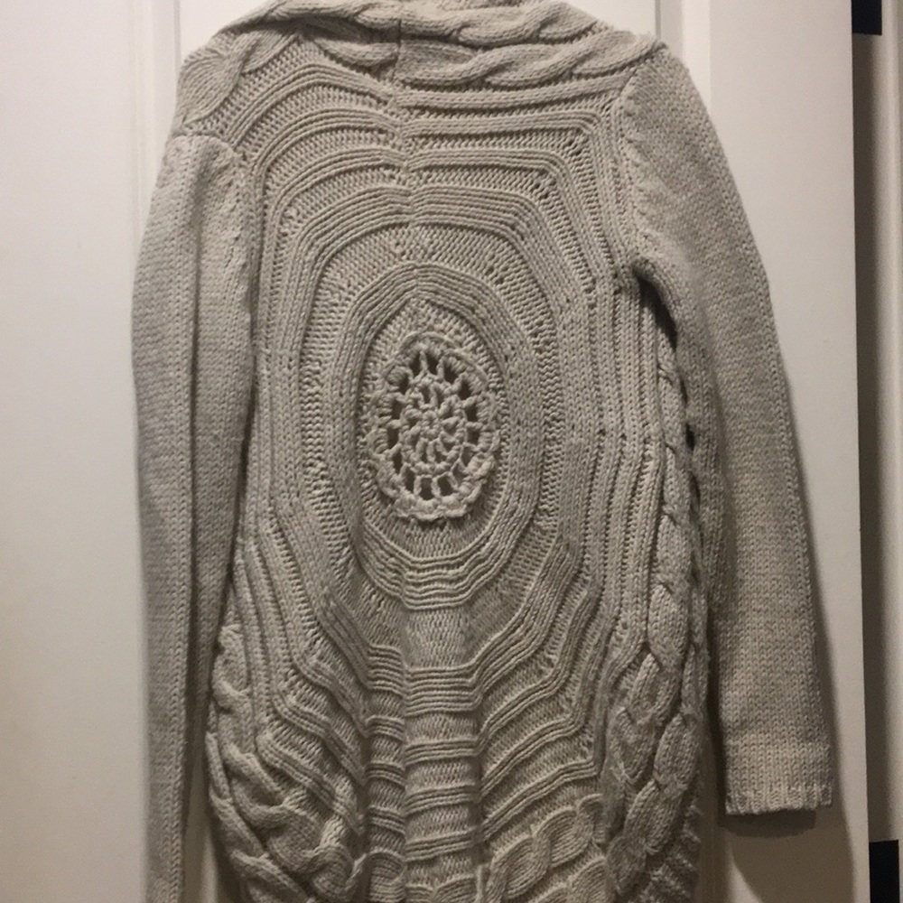 ZARA women Knit/Crochet Cardigan sweater long sleeve made in Italy size M